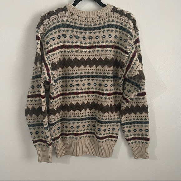 Men’s Eddie Bauer Vintage Sweater Granpa bill cosby style size large 80’s 90’s - Picture 2 of 11